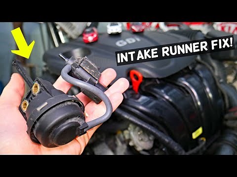 INTAKE RUNNER SOLENOID ACTUATOR REPLACEMENT REMOVAL HYUNDAI KIA 2.4 GDI ENGINE