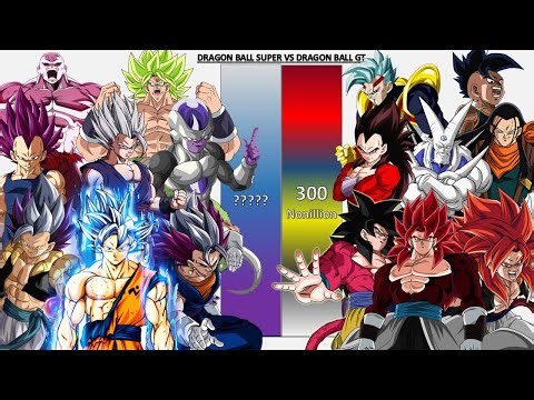 Dragon Ball Super VS Dragon Ball GT POWER LEVELS