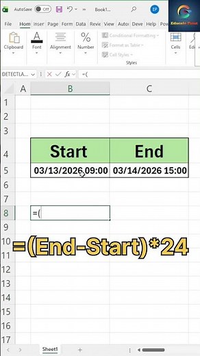 Working Hours Calculate in Excel | Date and Time Formula Trick#ExcelTricks #AttendanceSheet
