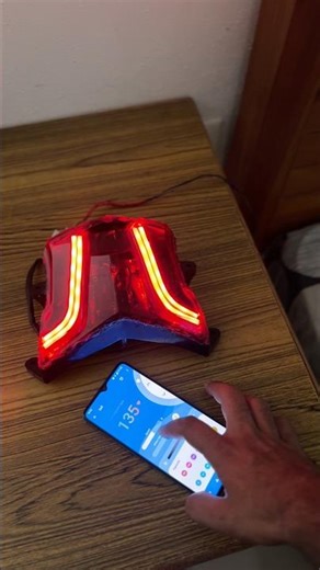 App control custom made dominar tail light 😮‍💨