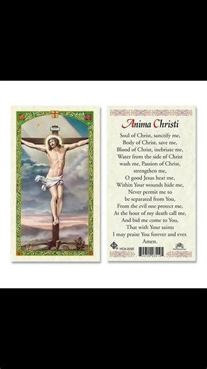 Anima Christi Prayer #catholic #catholicspray #jesusisoirsavior