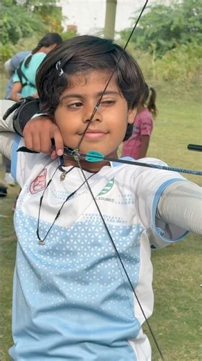 🏹 Young Archer in Action! #Shorts