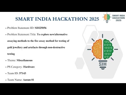 Smart Gold Testing Kit - Smart India Hackathon 2025 - Hardware Proof of Concept