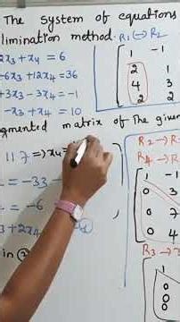 JNTUH M1 Survival Trick 🔥 Gauss Elimination Method 021