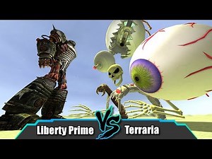 Liberty Prime Vs Terraria | Garry's Mod NPC Battles