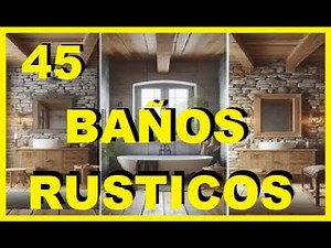 🚿🧻🛁+45 RUSTIC BATHROOMS (rustic bathroom designs made of natural stone and untreated wood) natura...