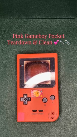 Kaleigh Hedgecock | Pink Gameboy Pocket Teardown & Clean 💖🫧 #fyp #retrogames #nintendo #cleaning #gameboy | Instagram