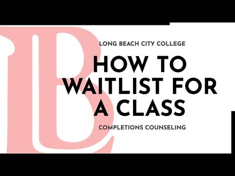 LBCC How to Waitlist for a Class