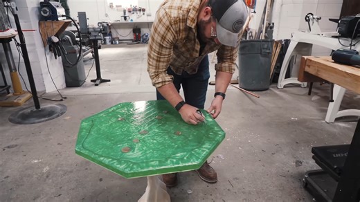 He tried building a crazy epoxy tree table - and the chainsaw kept tearing it apart