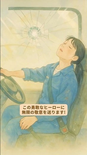 勇敢なバス運転手の素早い行動がバスの乗客全員を救った
