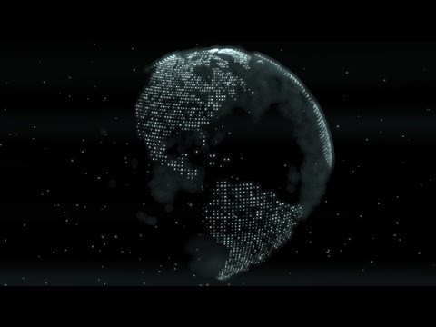 Futuristic Digital Earth Planetary Globe Grid Glowing Hologram 4K UHD 60fps 1 Hour Video Loop