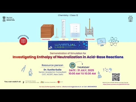 Demonstration of Simulation for Investigating Enthalpy of Neutralization in Acid-Base Reactions