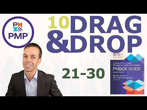 10 More Drag and Drop Questions for your PMP Exam (21 to 30)