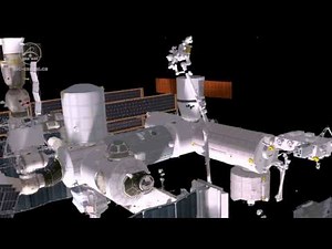 Dextre installs OPALS on the International Space Station