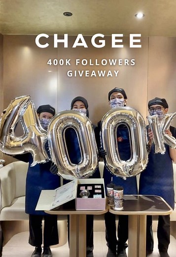 Celebrate 400K Followers with CHAGEE Giveaway!