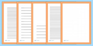 Plain Orange Page Borders