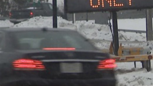 NYSDOT installs temporary signage near Peace Bridge