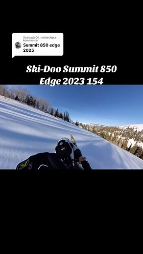 Svarar @Oli_redneckqc #foryou #4u #foryoupage #4you #skoter #snowmobile #deepsnow #wheelie #skidoo #summit #850 #edge #2023 #154