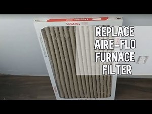 How to replace AIRE-FLO furnace filter DIY video #DIY #furnace #filter
