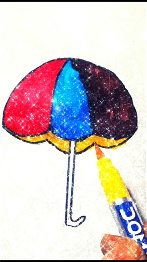 how to make a ☔☔☔ umbrella drawing #satisfying #art #drawing