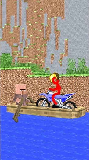 Minecraft Stickman Bike Animation 4 #minecraft #stickman #animation