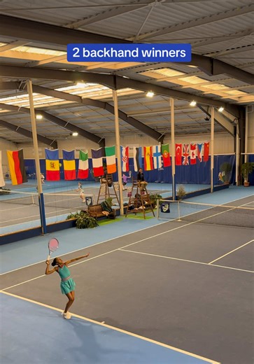 2 backhand winners 🔥 #tennis #tennisplayer #tennispoint #tennispassion #sport