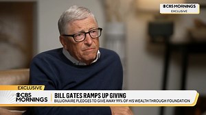 Bill Gates tells Tony that his charitable Gates Foundation will undergo a major change that will result in it shutting down by 2045 as he gives away 99% of his wealth. His organization is now doubling its spending on initiatives that fight poverty, disease and inequity, amounting to about $200 billion over the next 20 years: “We will be able to save tens of millions of lives.” | CBS Mornings