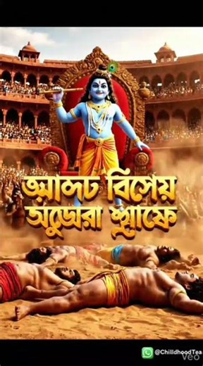 Krishna Kills Kansa 💥⚔️ | Epic Final Battle #Shorts #krishna #shortvideo