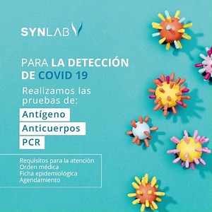 En Synlab seguimos cuidando de ti, realiza con nosotros las pruebas para detección de COVID-19. Comunícate con nosotros o agenda tu cita ingresando en www.synlab.co/covid19/. *Aplican T&C . . . #Synlab #MedicinaDeLaboratorio #SybnlabEsColombia #Laboratorio #Salud #COVID19 #Covid19 | SYNLAB Colombia | Facebook