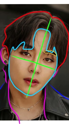 Easy to draw v, easy tricks with step by step to draw v, Korean actor ✨#goviral #art #easyart #new