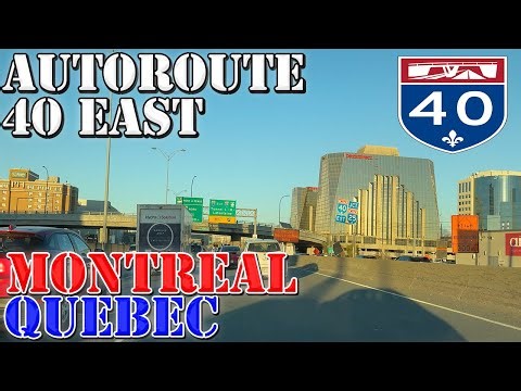 AR-40 East - Montreal - Quebec - Canada - 4K Highway Drive