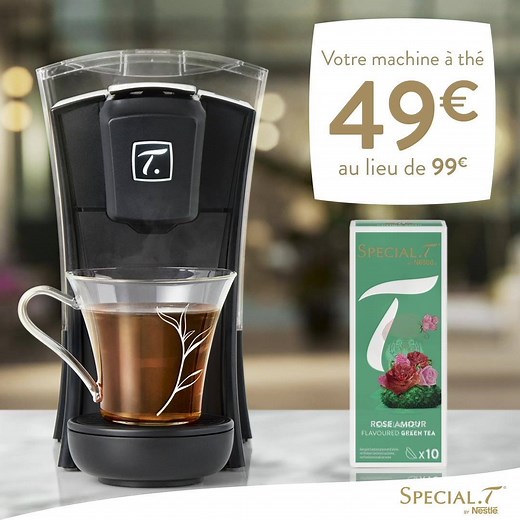 PLUS QUE QUELQUES JOURS 🚨 pour célébrer la collaboration inédite SPECIAL.T et KUSMI TEA ! La machine SPECIAL.T vous garantit une tasse de thé parfaite : feuilles de thé entières, température et temps d’infusion adaptés, eau filtrée… | SPECIAL.T by Nestlé