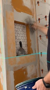 41K views · 83 reactions | Cutting in that niche afterwards to make sure our layout is spot on with full tiles all around….. and seal it up with @schlutersystemsna Did you notice I installed the tile in it first??? . . ➡️ Follow @dj.tiling for more ⬅️ . . . . . . . . . . . . . . . . . #construction #diy #bathroom #tips #tutorial #king #tiling #work #design #tips #reelitfeelit #reel #instagood #home #fun #followformore #tools #fyp #beautiful #howto | DJ.Tiling | Facebook