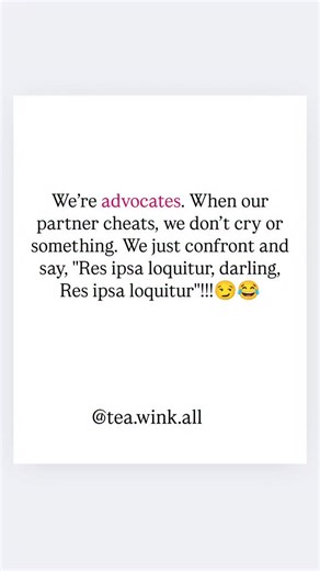 Twinkle Gupta on Instagram: "Jokes apart, Res ipsa loquitur” is a Latin legal term meaning “the thing speaks for itself.” It is used in law when the facts of a case are so obvious that they alone prove negligence or wrongdoing, without the need for further explanation. Essentially, the evidence itself demonstrates what happened. For example, if a surgical instrument is left inside a patient after surgery, the mere fact that it was left behind shows negligence—res ipsa loquitur. #lawmemes #advoca