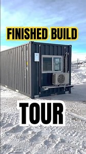 Shipping Container Build Tour #containerhome #construction #shorts