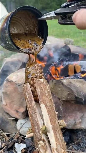 Bushcraft skills: Torch Made of Natural Materials #survival #bushcraft #outdoors #camping