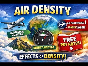 Air Density (Complete Concept) | Density Altitude, Aircraft Performance & Latitudinal Variation |