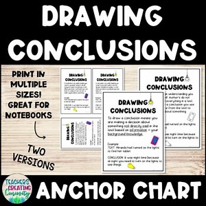 Drawing Conclusions Anchor Chart