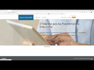 Elsevier Clinical Skills. Tutorial #1: Accediendo a la plataforma