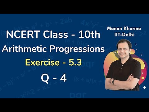 Class 10 Chapter 5 Ex 5.3 Q 4 Arithmetic Progressions Maths NCERT CBSE