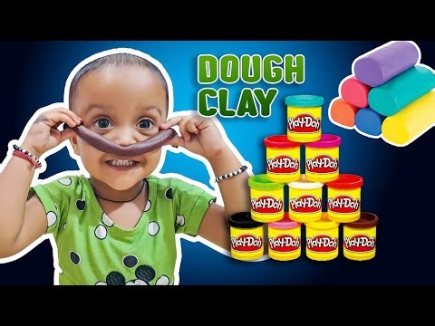 Diya PLAYING WITH DOUGH CLAY | CLAY SHAPE MAKING BY KIDS SHAPE CLAY TOYS |