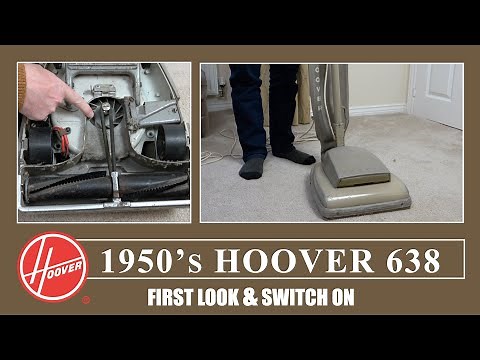 1950’s Hoover 638 Upright Vacuum Cleaner Unboxing & First Look