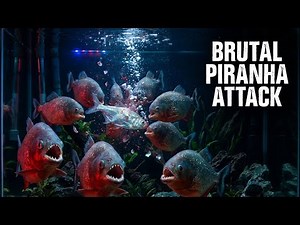 Brutal Piranha Attack on Live Fish 🐟 | Shocking Feeding Frenzy Underwater