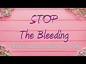 Stop The Bleeding! 1 Simple Step To Save Your Stenciling Project