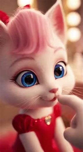 🐱💄 The Cute Kitten’s Sarah First Time Doing Makeup 😲| Ai Cat Story