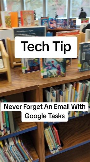 Tech Tip: Never Forget An Important Email With Google Tasks #edutech #techtok #techtips #google #googletasks #classroomorganization #elementaryschool #elementary #teacher #teachersoftiktok #edutech #librariansoftiktok #library #teacherlife #teachertok #librarytiktok #librarian #schoollife #schoollibrarian #kindergarten #firstgrade #secondgrade #thirdgrade #fourthgrade