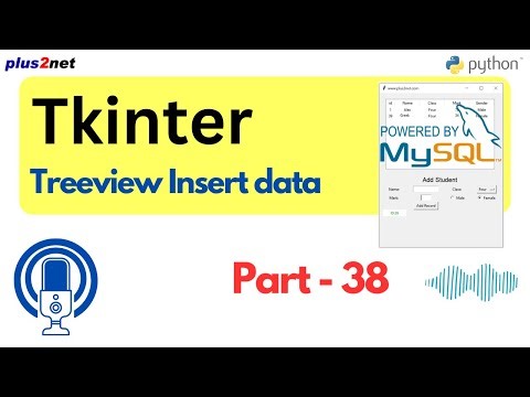 How to Insert Data into MySQL with Tkinter Treeview: Python GUI Tutorial | #Python #Tkinter