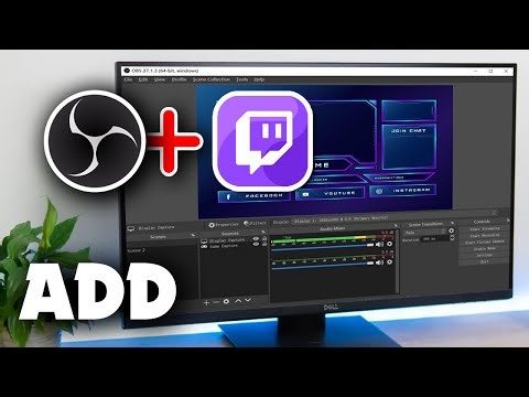 How to add twitch overlay obs