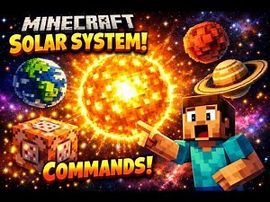 How to Build the Solar System in Minecraft with Commands! 🌍🚀 | Part 1 Tutorial