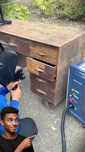 How does laser technology work in the restoration of antique furniture?